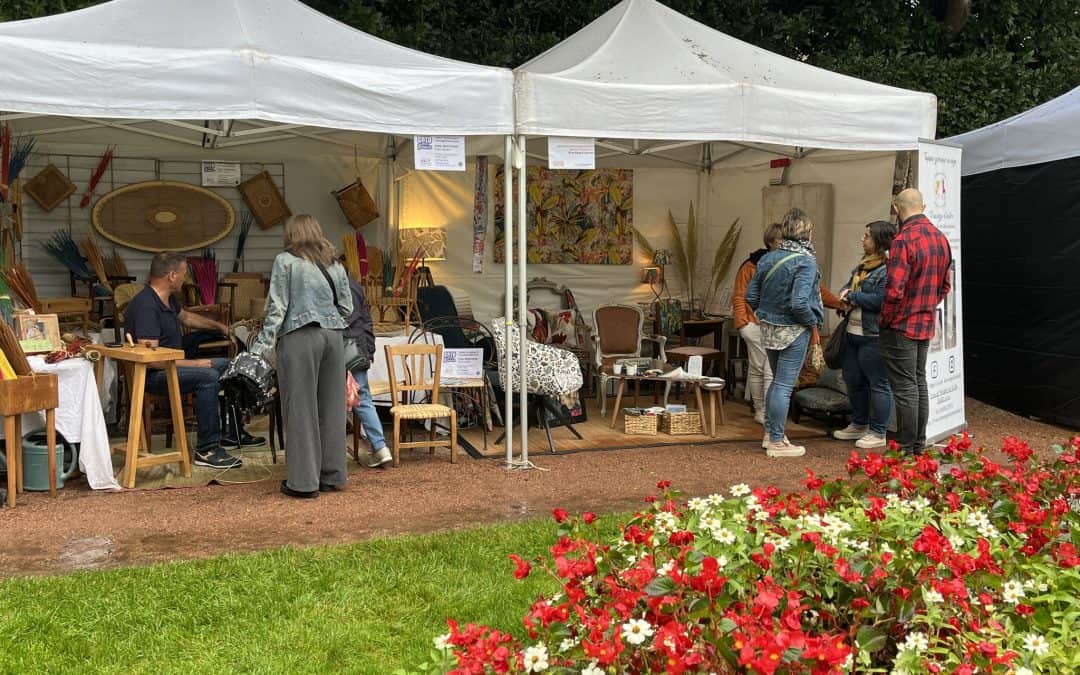 Photo du stand de Didier Marchand aux journées du patrimoine à Luçon 21-22 septembre 2024 .